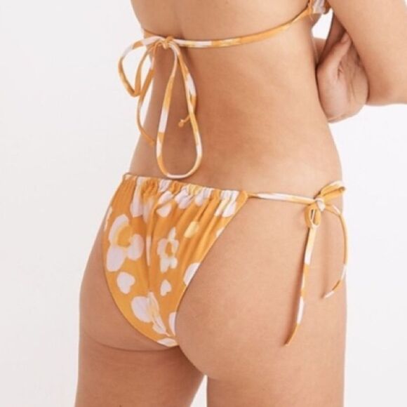 MADEWELL SECOND WAVE BIKINI BOTTOMS MADE WITH RECYCLED FABRIC THE SIZE IS XL NWT - Picture 2 of 6